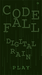 Title screen of mobile game Code Fall